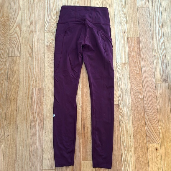 purple/maroon lululemon leggings - Picture 2 of 2